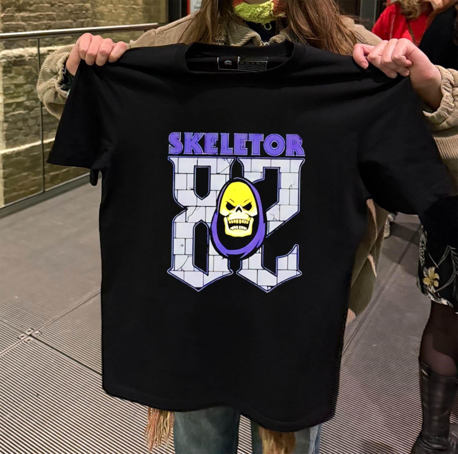 Skeletor 82 Masters Of The Universe Purple Hood Skull shirt