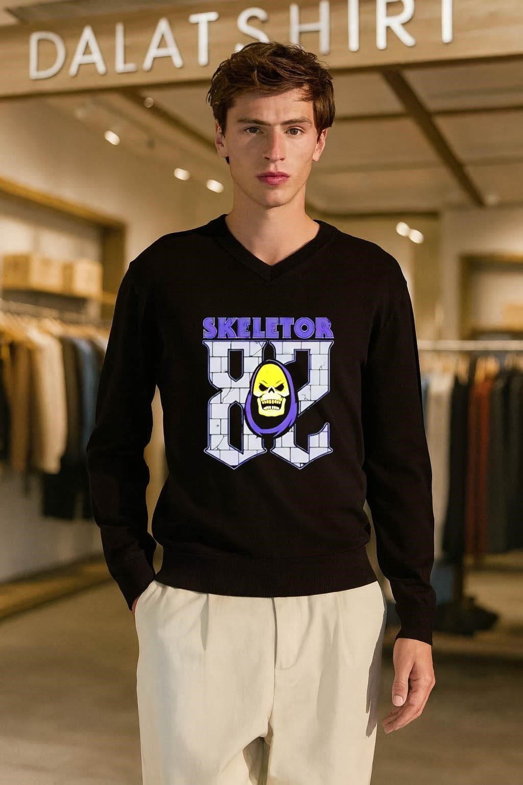 Skeletor 82 Masters Of The Universe Purple Hood Skull shirt