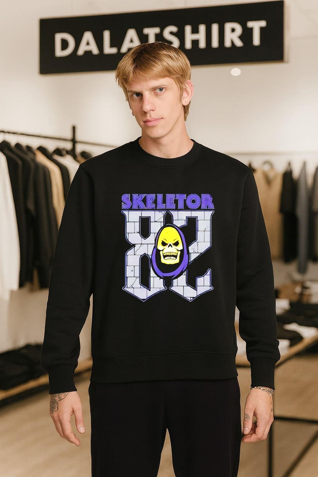 Skeletor 82 Masters Of The Universe Purple Hood Skull shirt