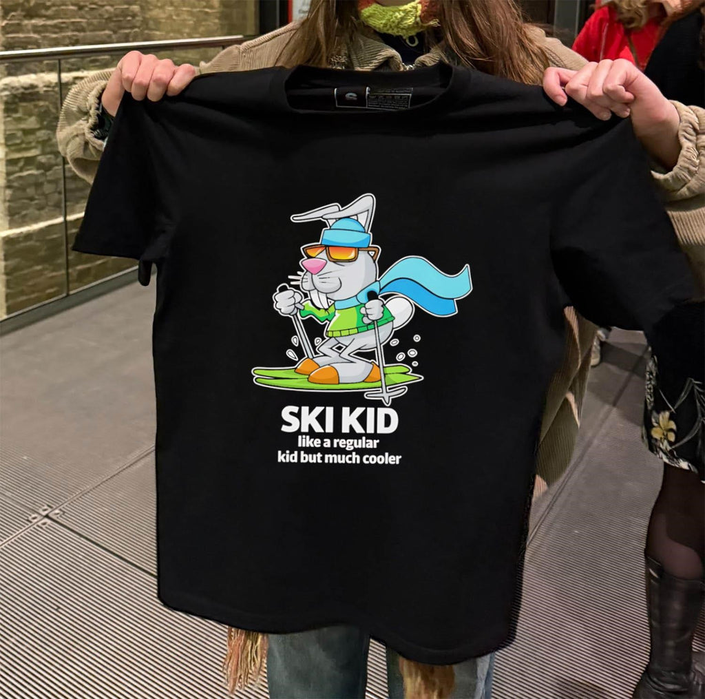 Ski Kid like a regular kid but much cooler shirt