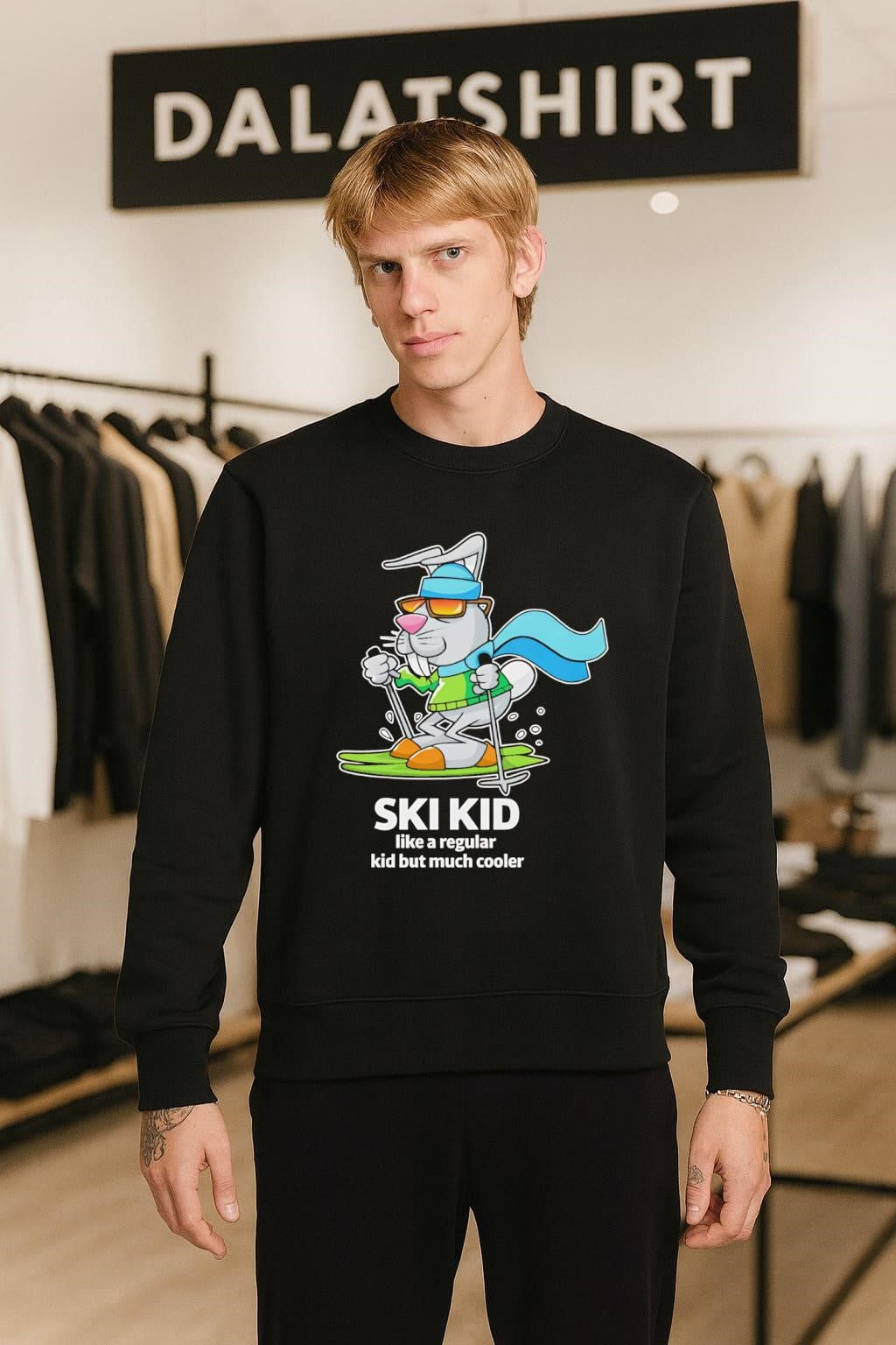 Ski Kid like a regular kid but much cooler shirt