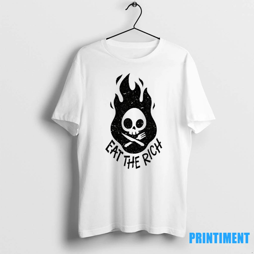 Skull Fire Eat The Rich Tshirts Sweater