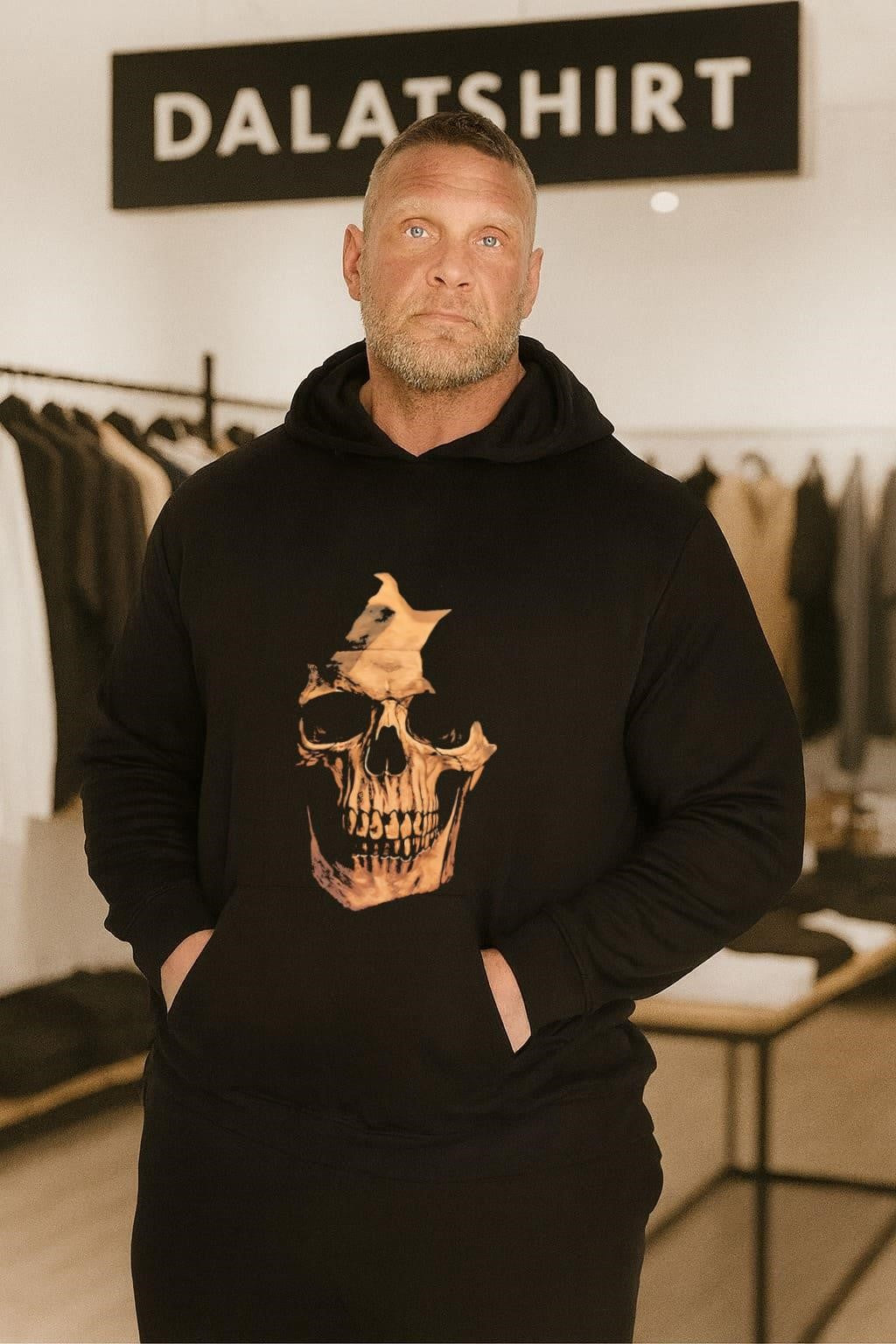 Skull with nasal cavity and teeth detailed graphic shirt