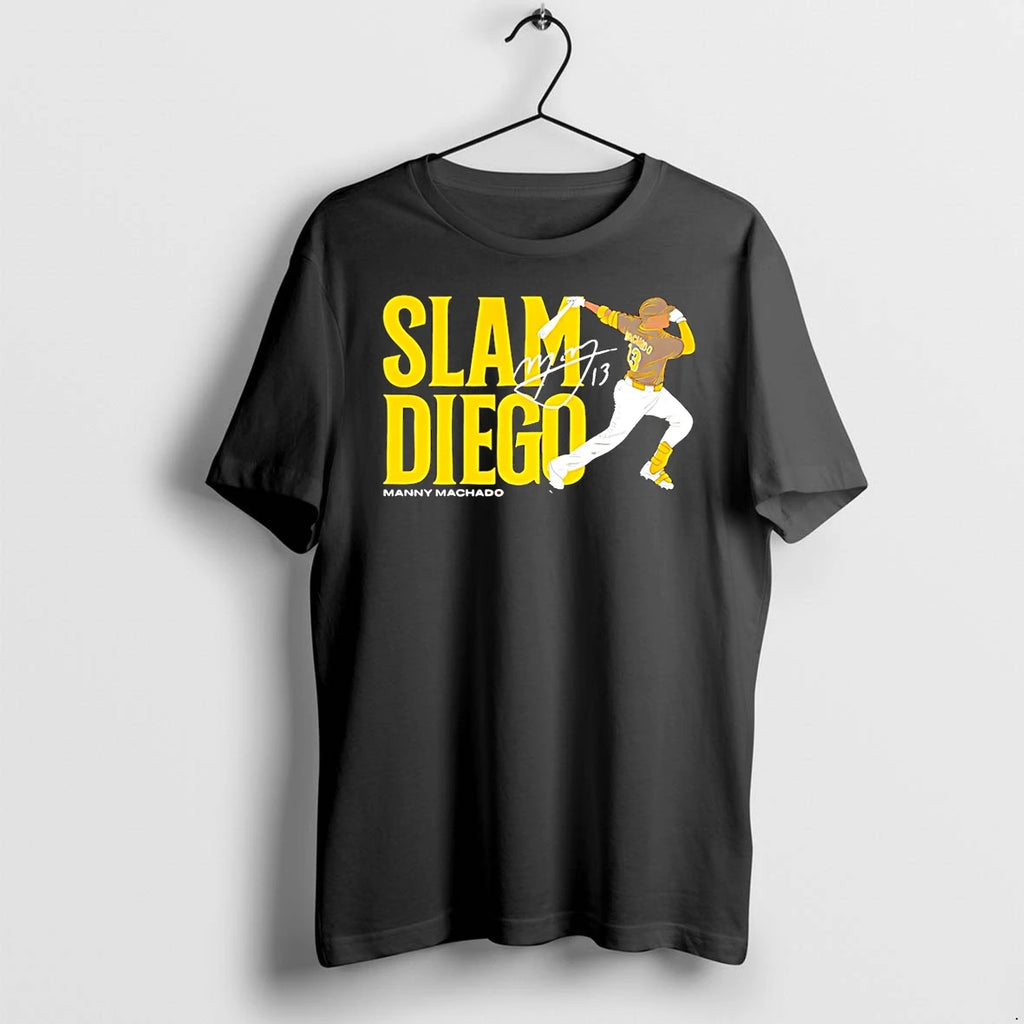 Slam Diego Manny Machado San Diego Padres Signature Tshirts Sweater