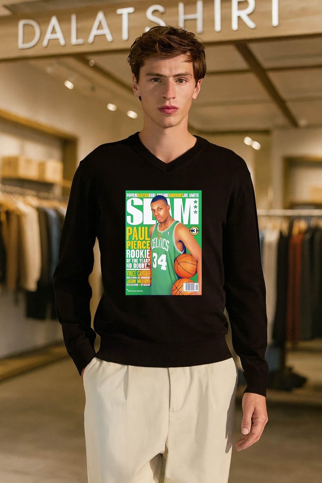 Slam Paul Pierce Rookie of the Year Celtics shirt