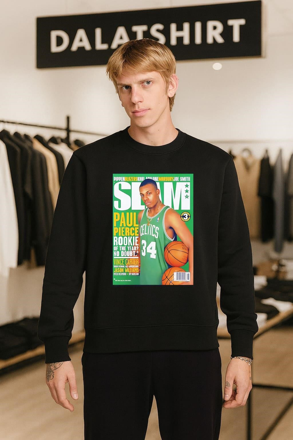 Slam Paul Pierce Rookie of the Year Celtics shirt
