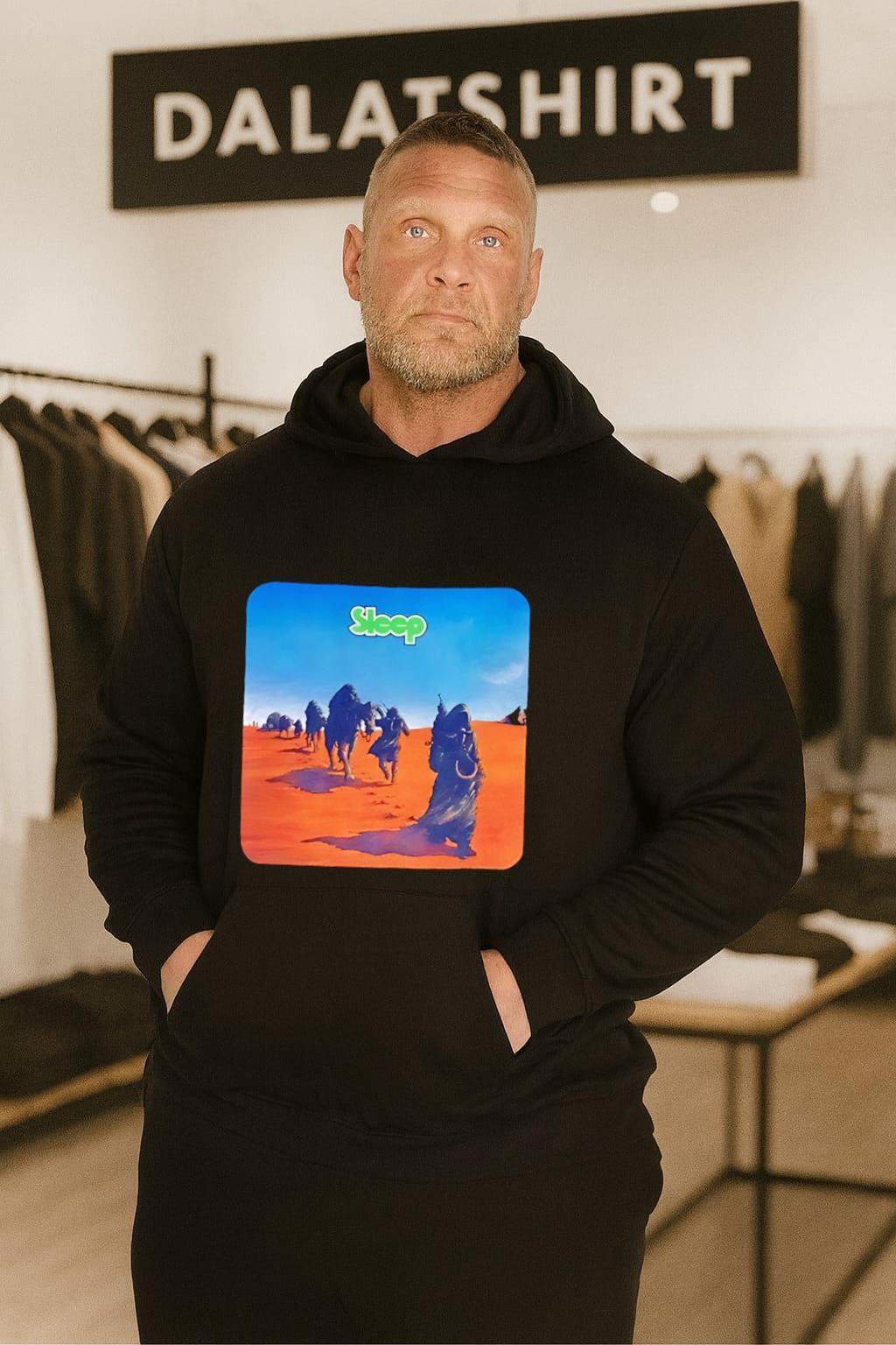 Sleep Dopesmoker album art desert caravan hooded figures shirt