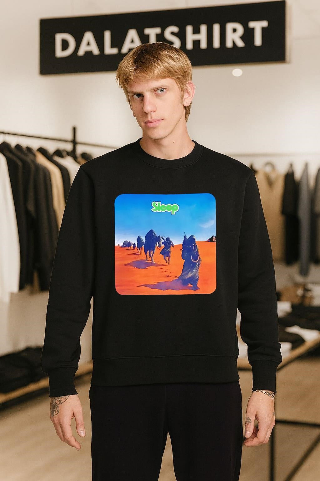 Sleep Dopesmoker album art desert caravan hooded figures shirt