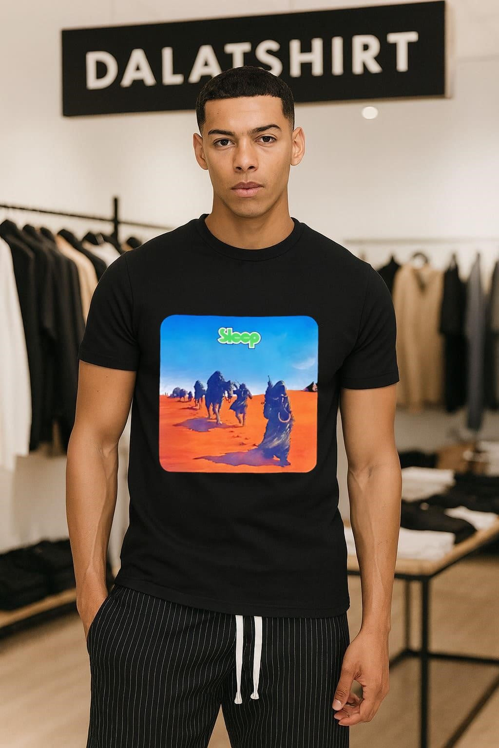 Sleep Dopesmoker album art desert caravan hooded figures shirt
