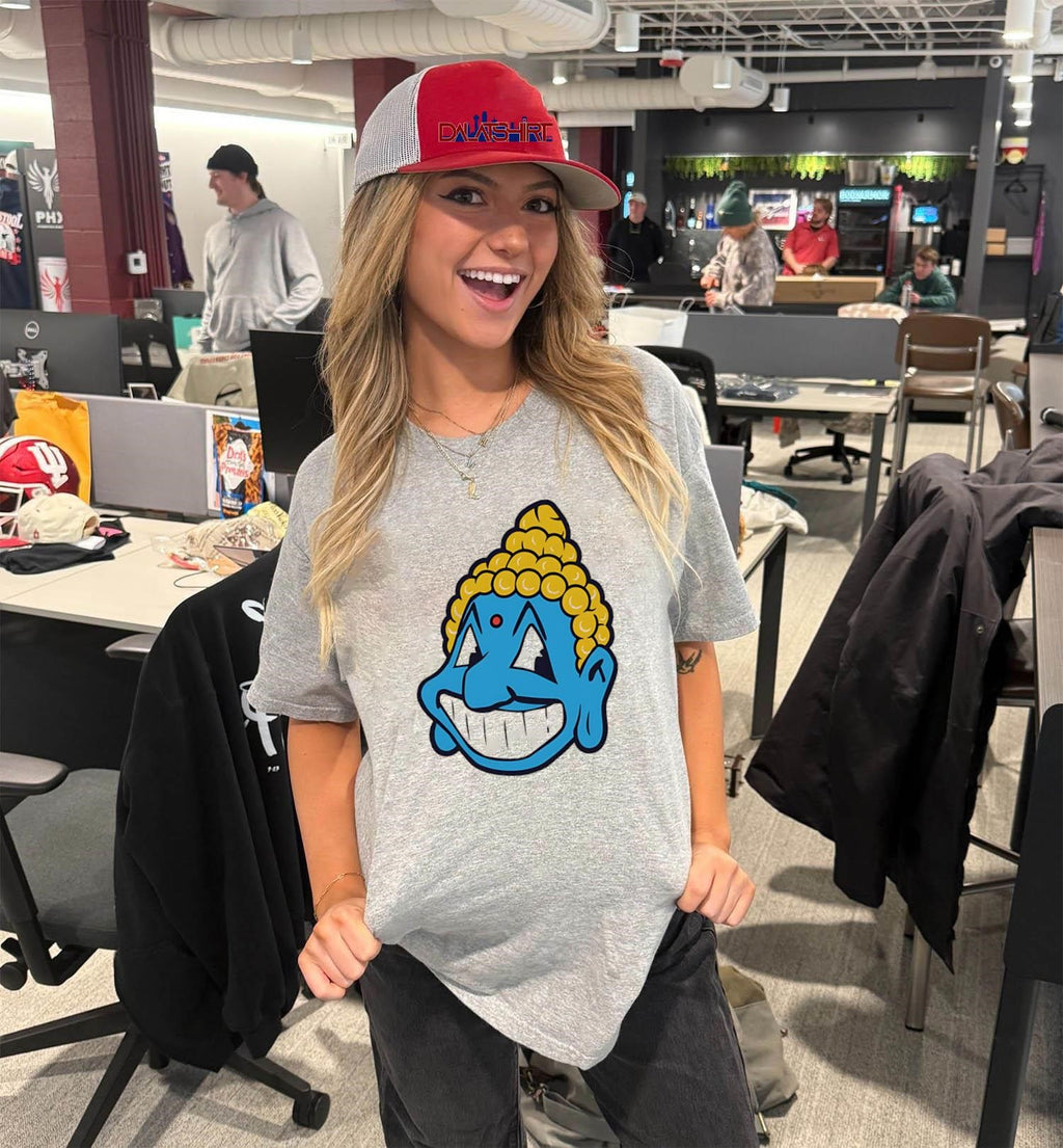 Smiling Blue Buddha Cartoon Mascot shirt