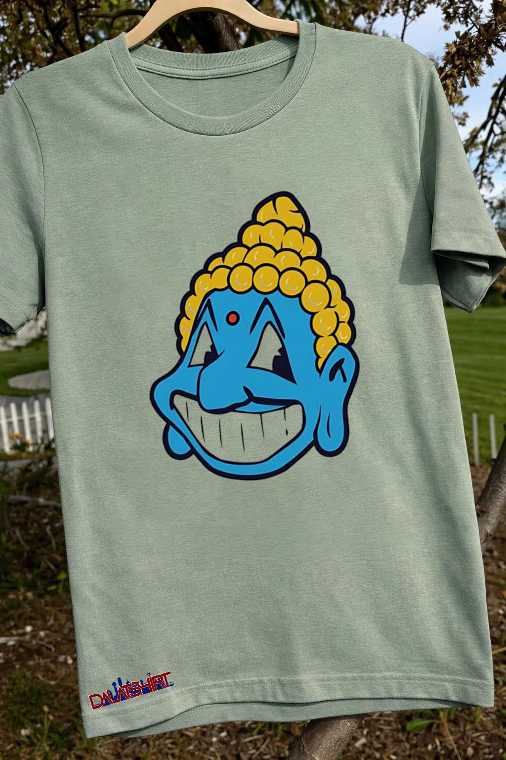 Smiling Blue Buddha Cartoon Mascot shirt