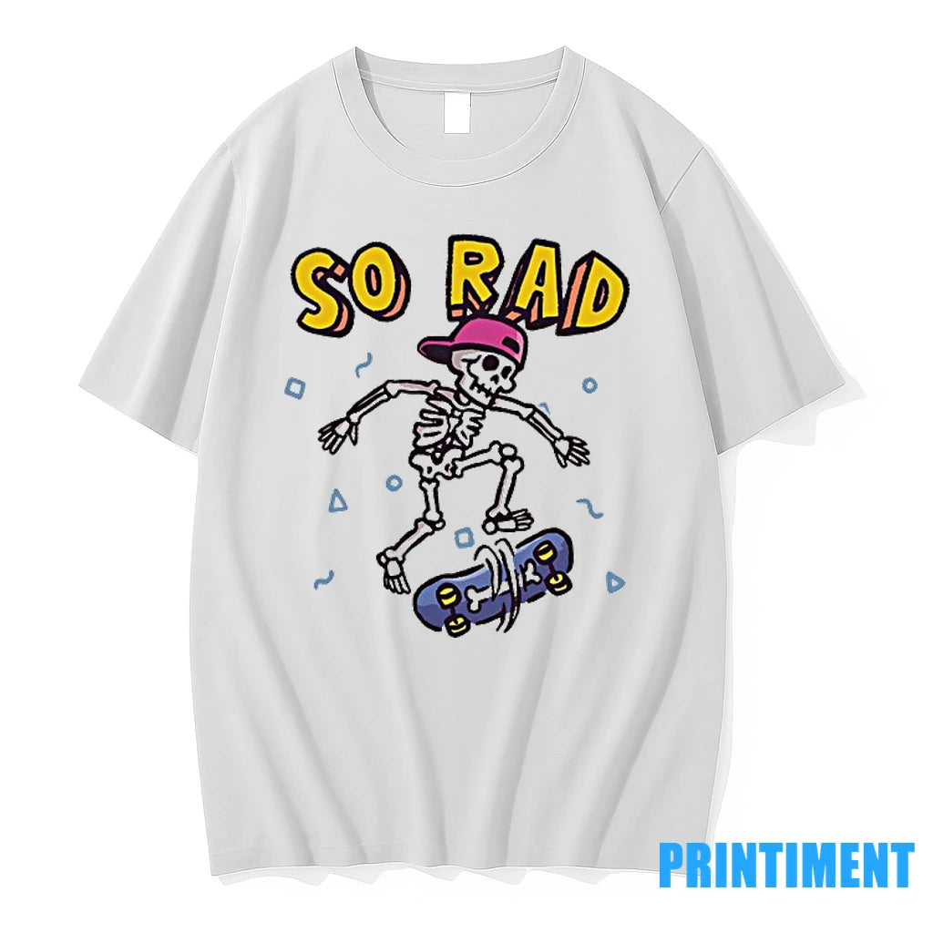 So Rad A Rad Skateboarding Skeleton Tshirts Sweater