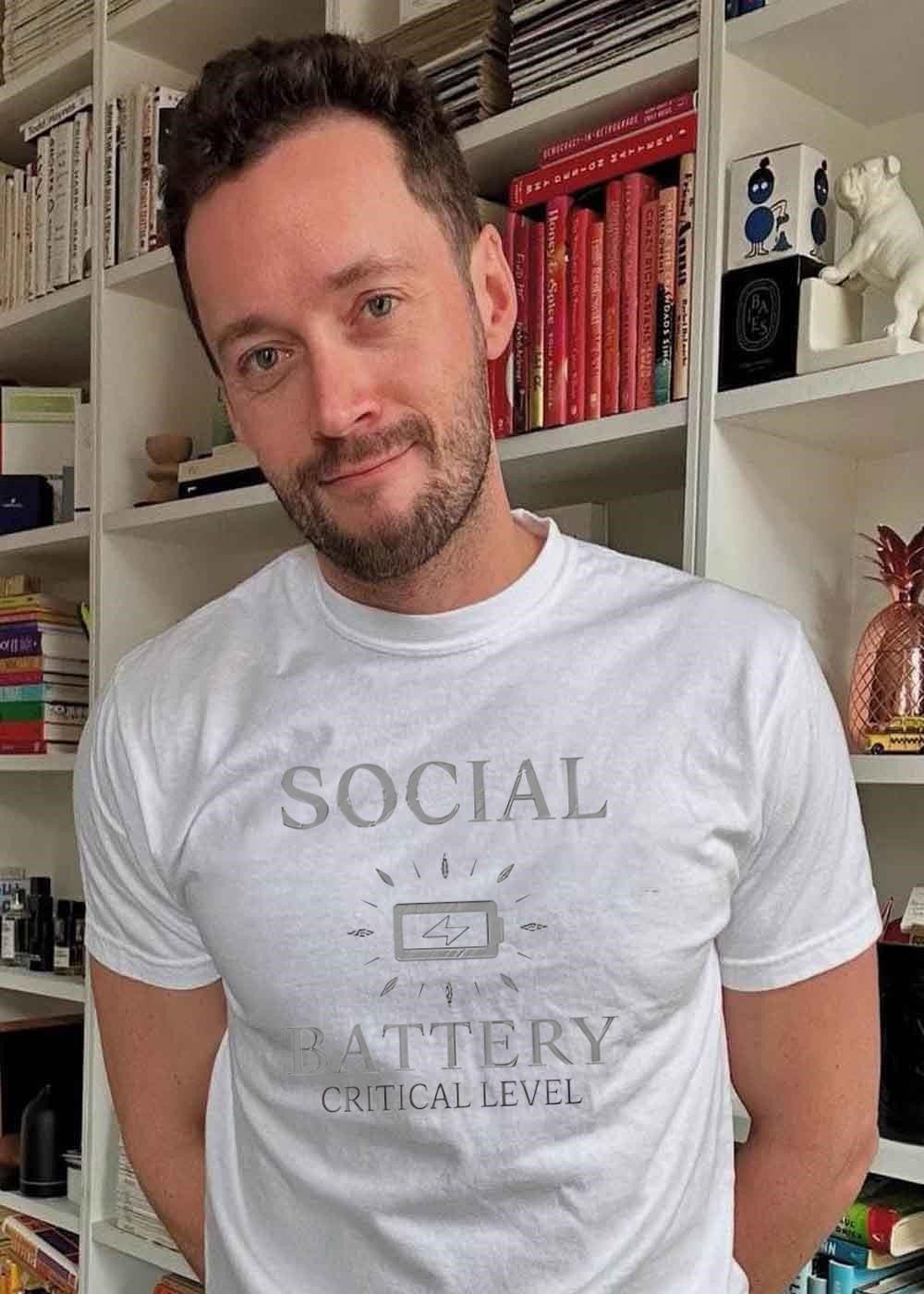 Social Battery Critical Level shirt