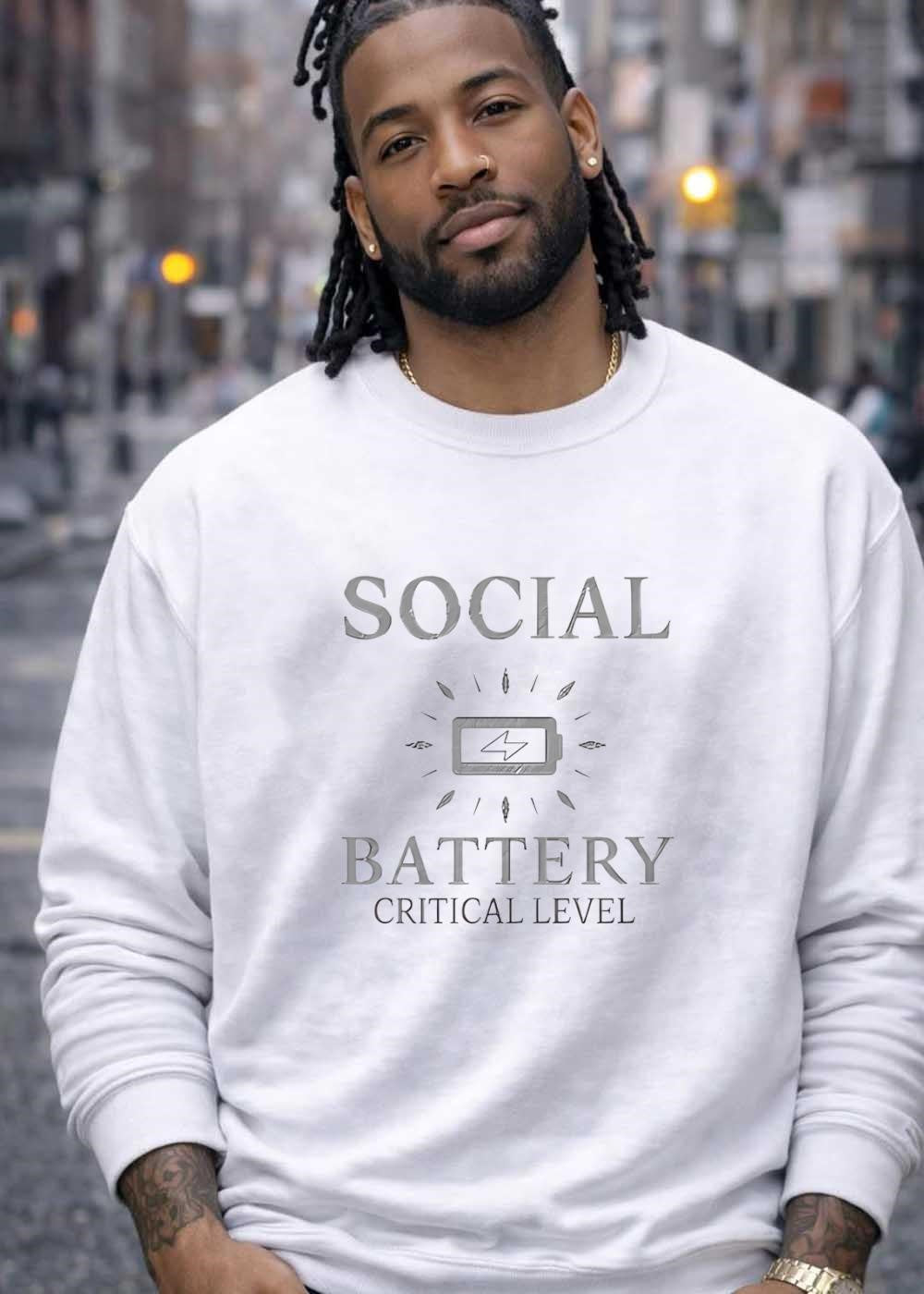 Social Battery Critical Level shirt