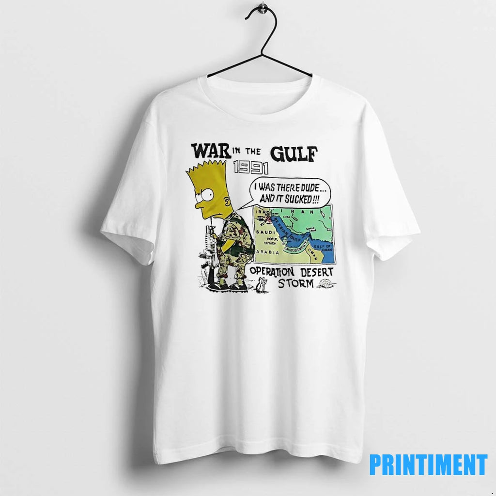 Soldier Bart War In The Gulf 1991 Operation Desert Storm Tshirts Sweater