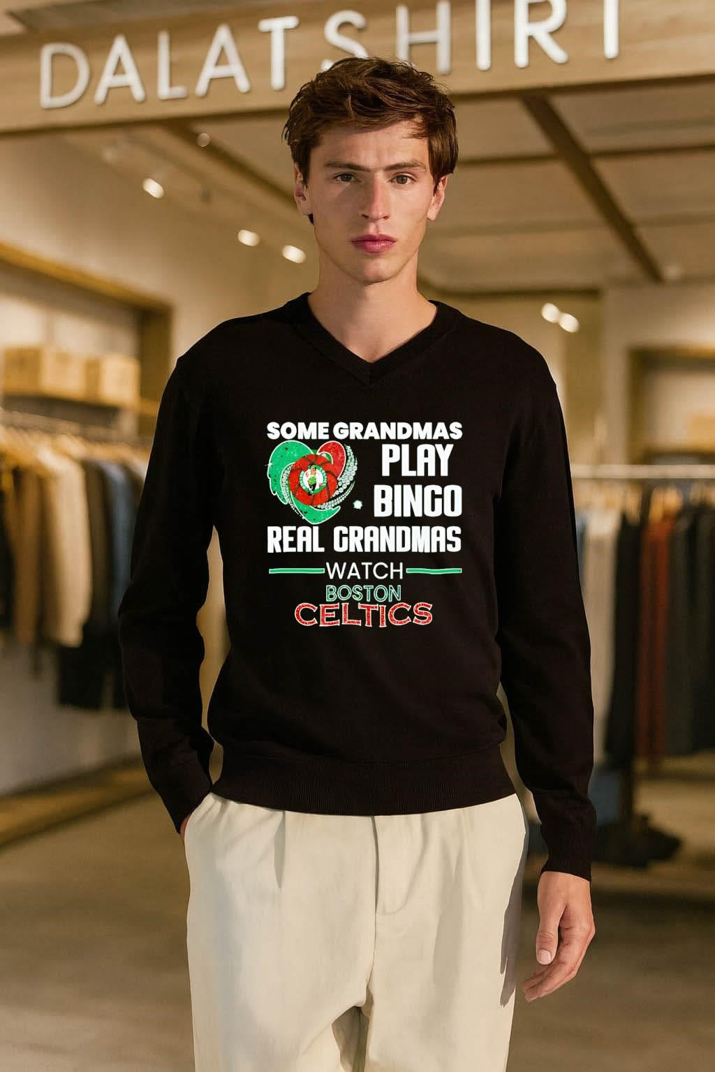Some Grandmas Play Bingo Real Grandmas Watch Boston Celtics shirt