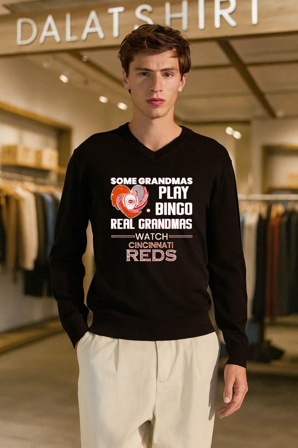 Some Grandmas Play Bingo Real Grandmas Watch Cincinnati Reds shirt