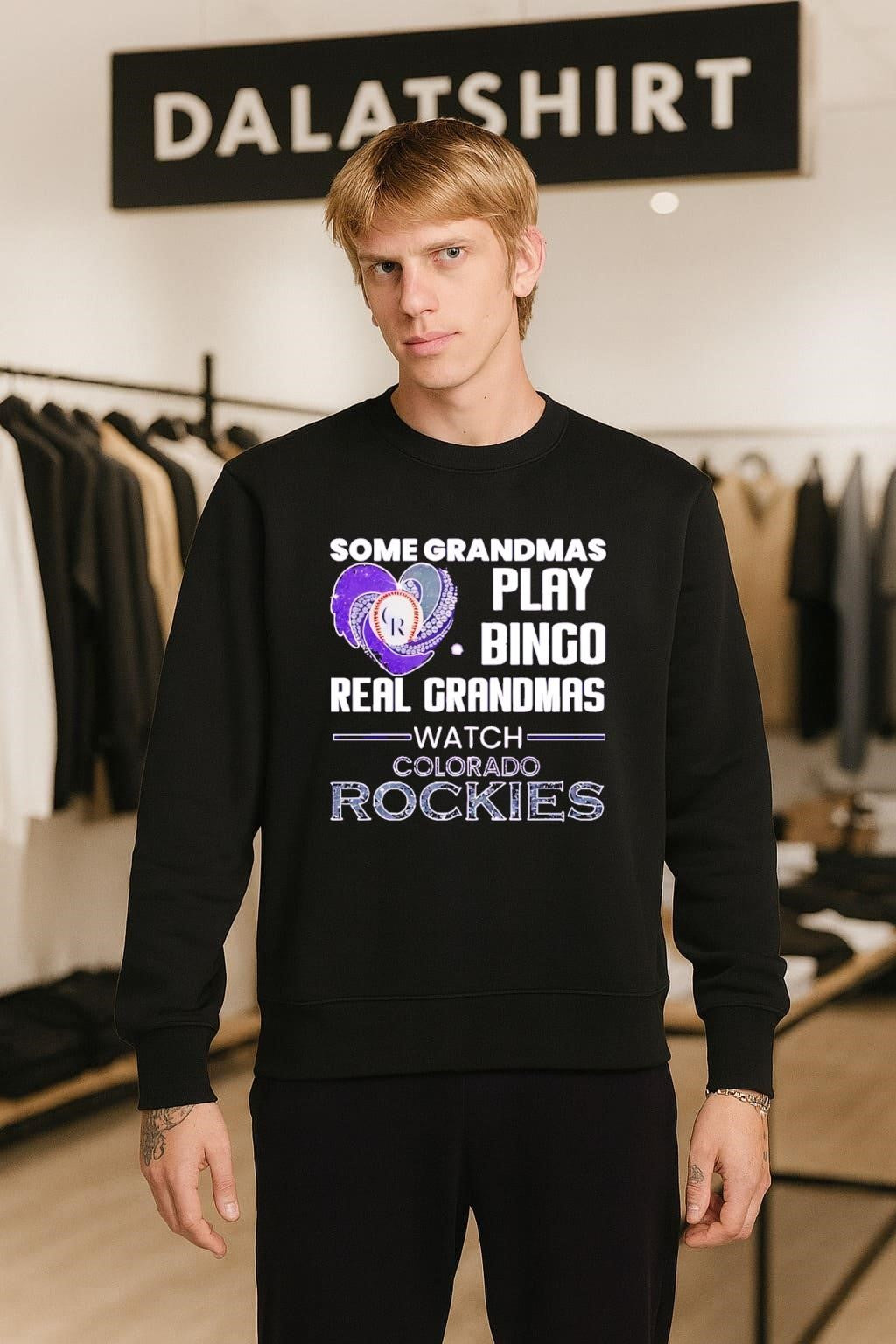 Some Grandmas Play Bingo Real Grandmas Watch Colorado Rockies shirt