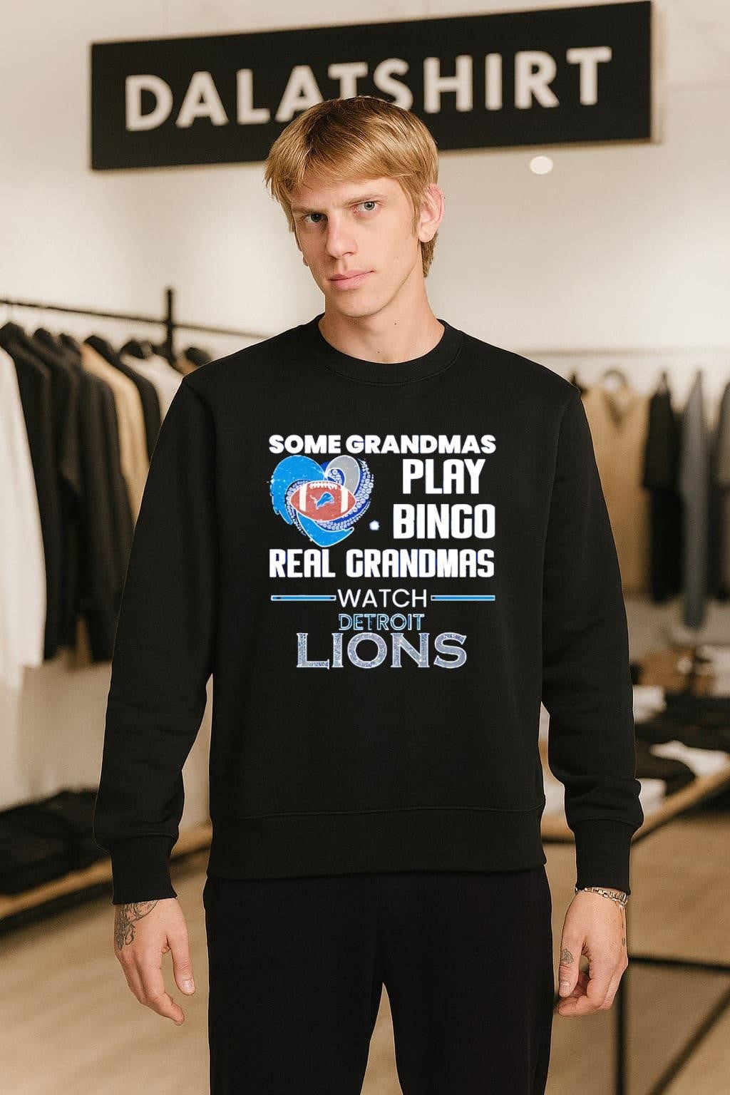 Some Grandmas Play Bingo Real Grandmas Watch Detroit Lions shirt