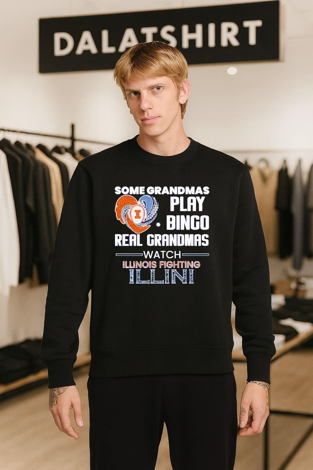 Some Grandmas Play Bingo Real Grandmas Watch Illinois Fighting Illini shirt