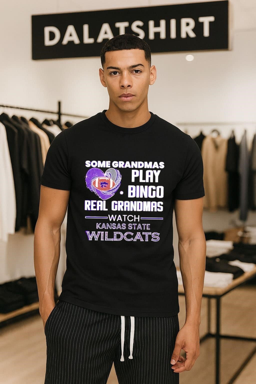 Some Grandmas Play Bingo Real Grandmas Watch Kansas State Wildcats shirt