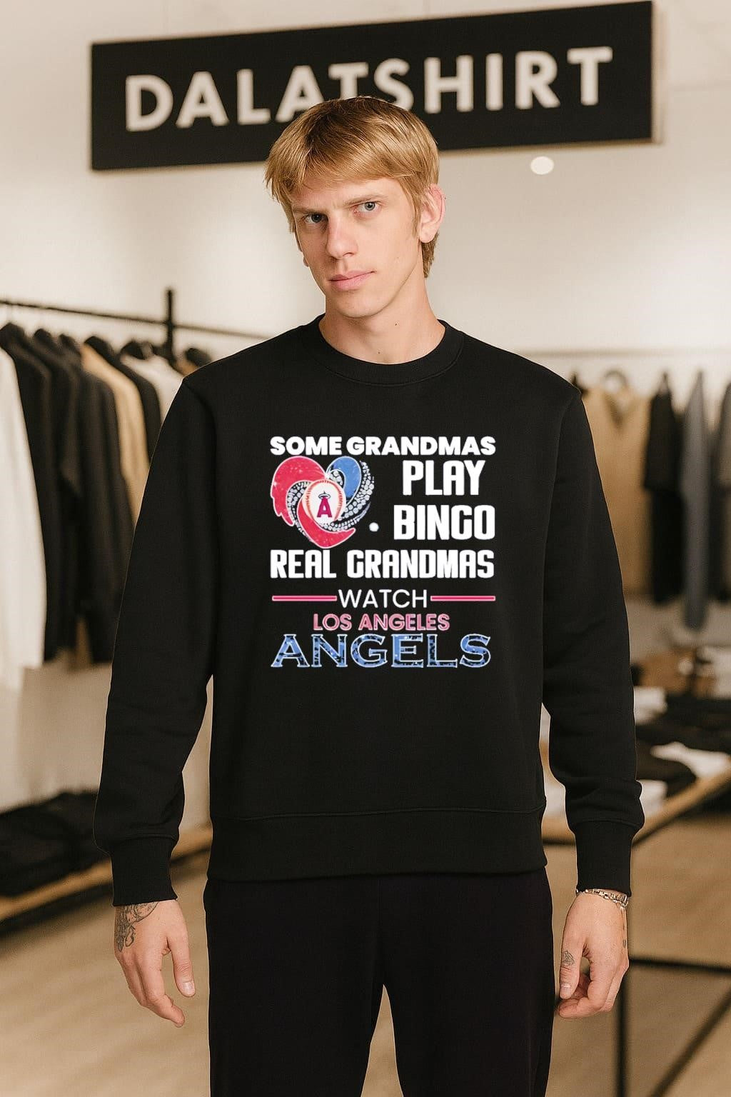 Some Grandmas Play Bingo Real Grandmas Watch Los Angeles Angels shirt