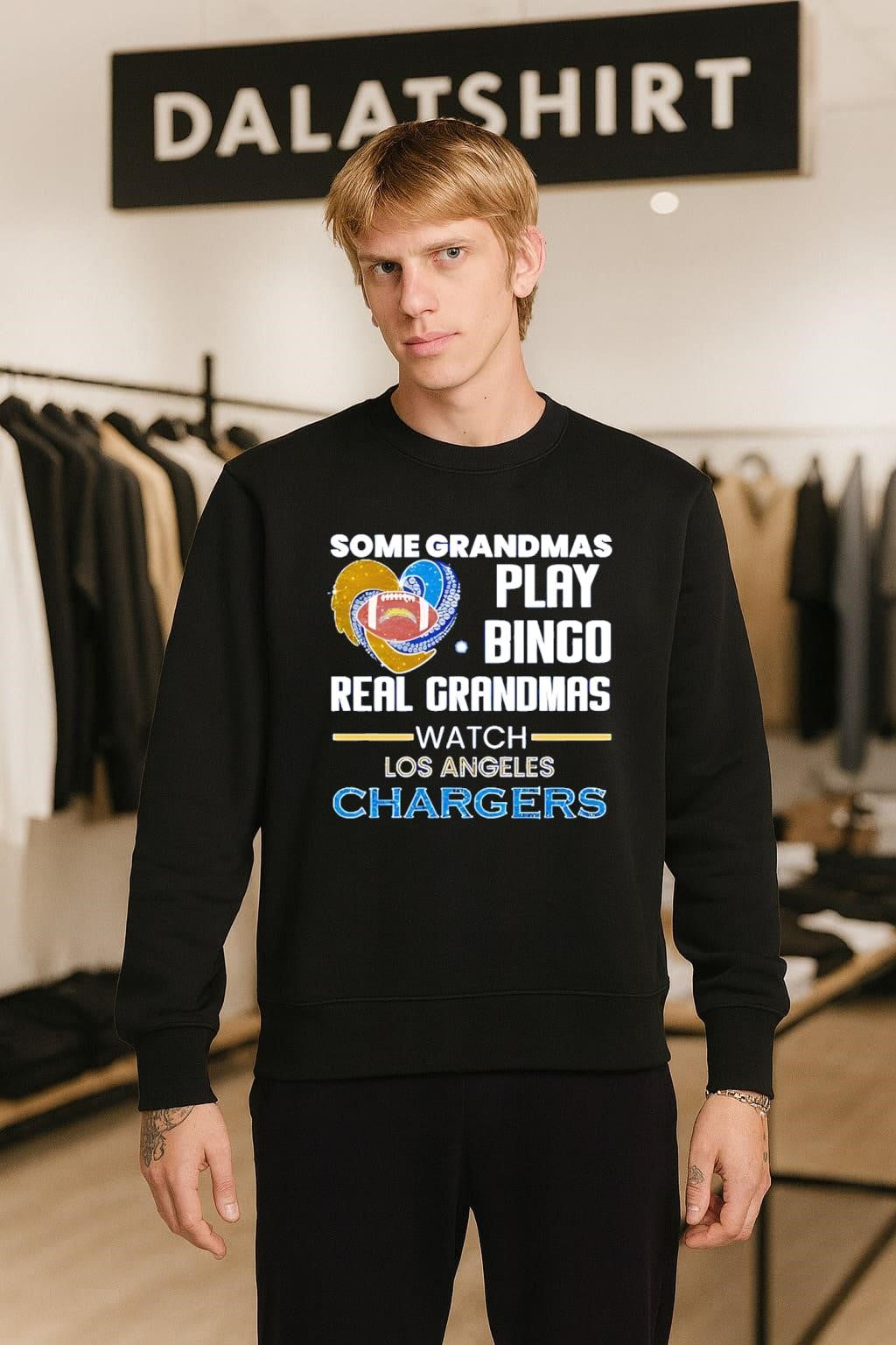 Some Grandmas Play Bingo Real Grandmas Watch Los Angeles Chargers shirt