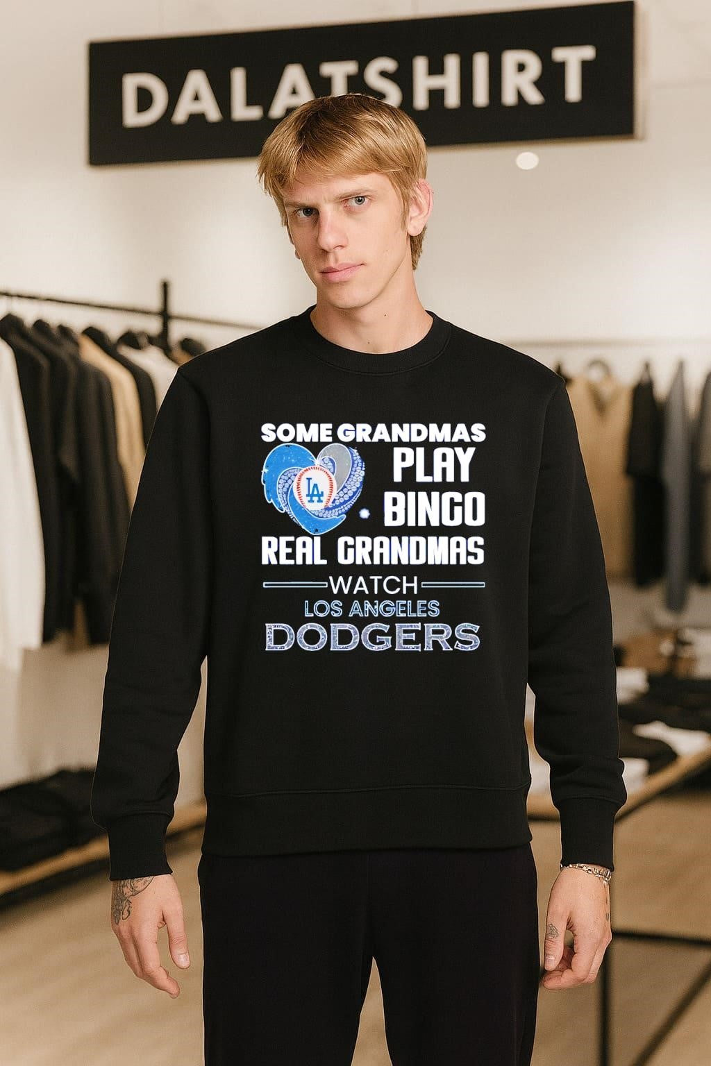 Some Grandmas Play Bingo Real Grandmas Watch Los Angeles Dodgers shirt