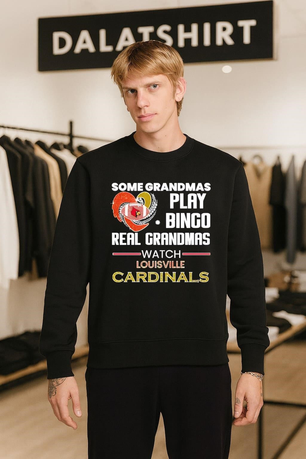 Some Grandmas Play Bingo Real Grandmas Watch Louisville Cardinals shirt