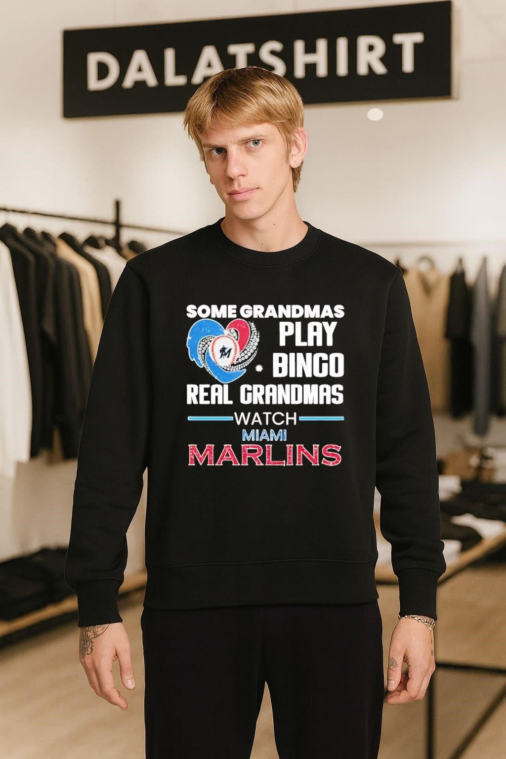 Some Grandmas Play Bingo Real Grandmas Watch Miami Marlins shirt