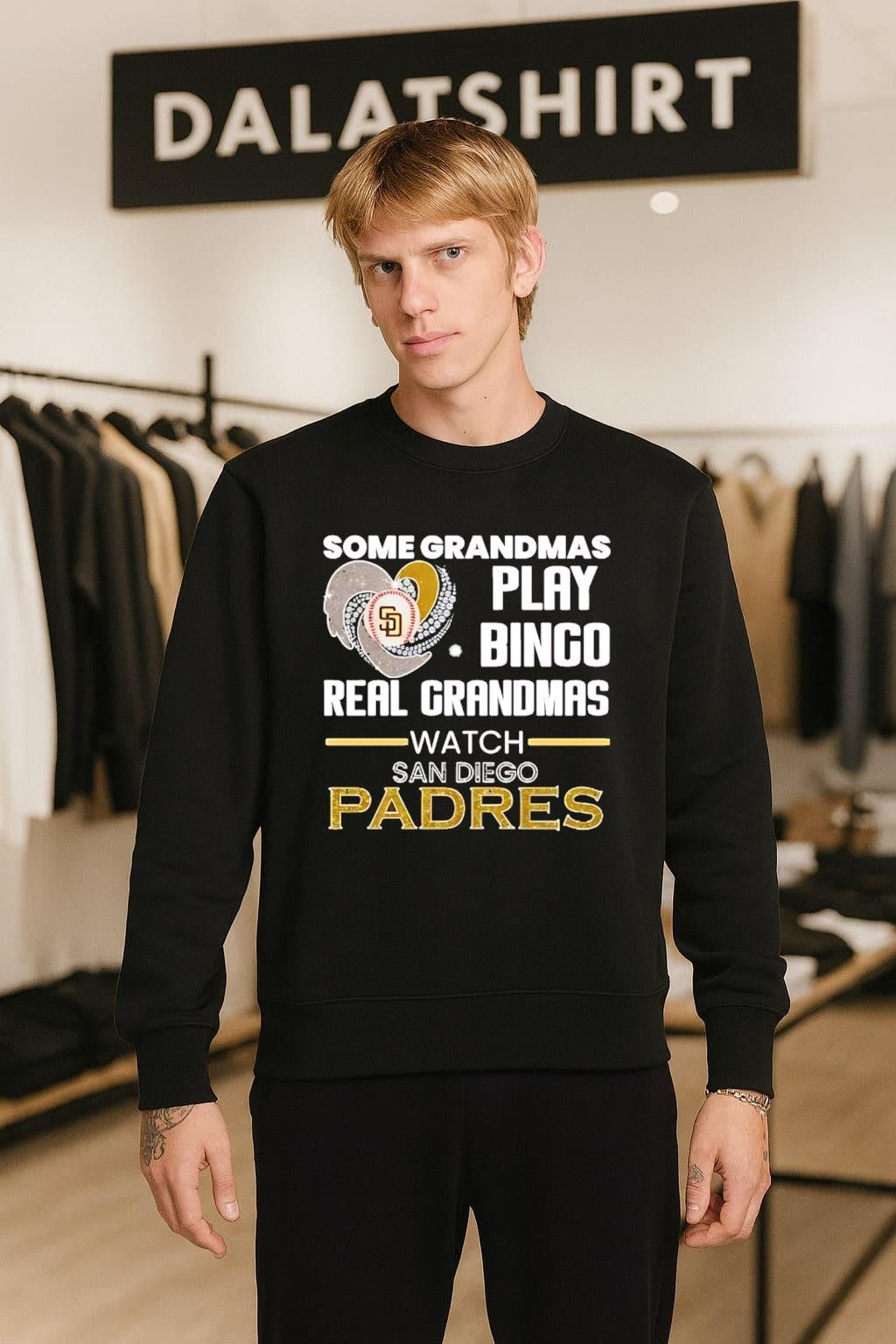 Some Grandmas Play Bingo Real Grandmas Watch San Diego Padres shirt