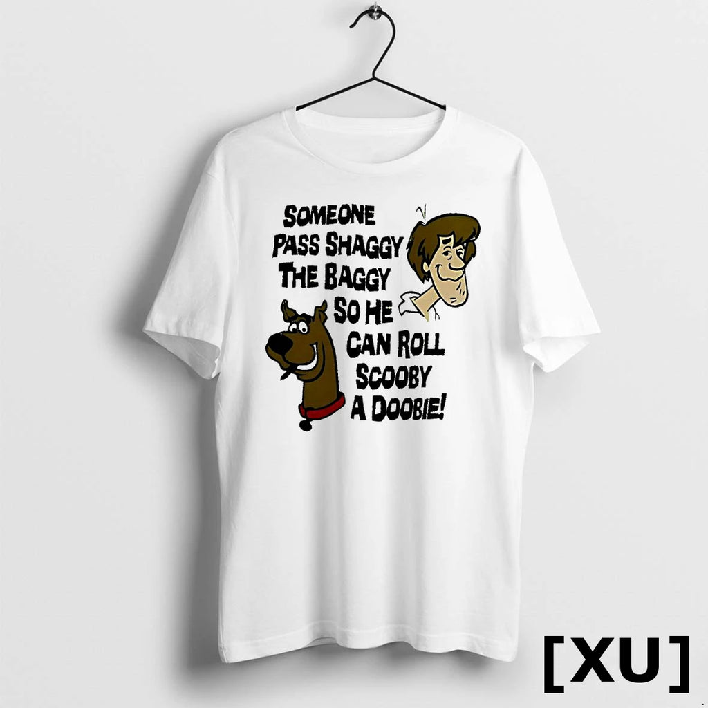 Someone Pass Shaggy The Baggy So He Can Roll Scooby A Doobie Cartoon Tshirts Sweater