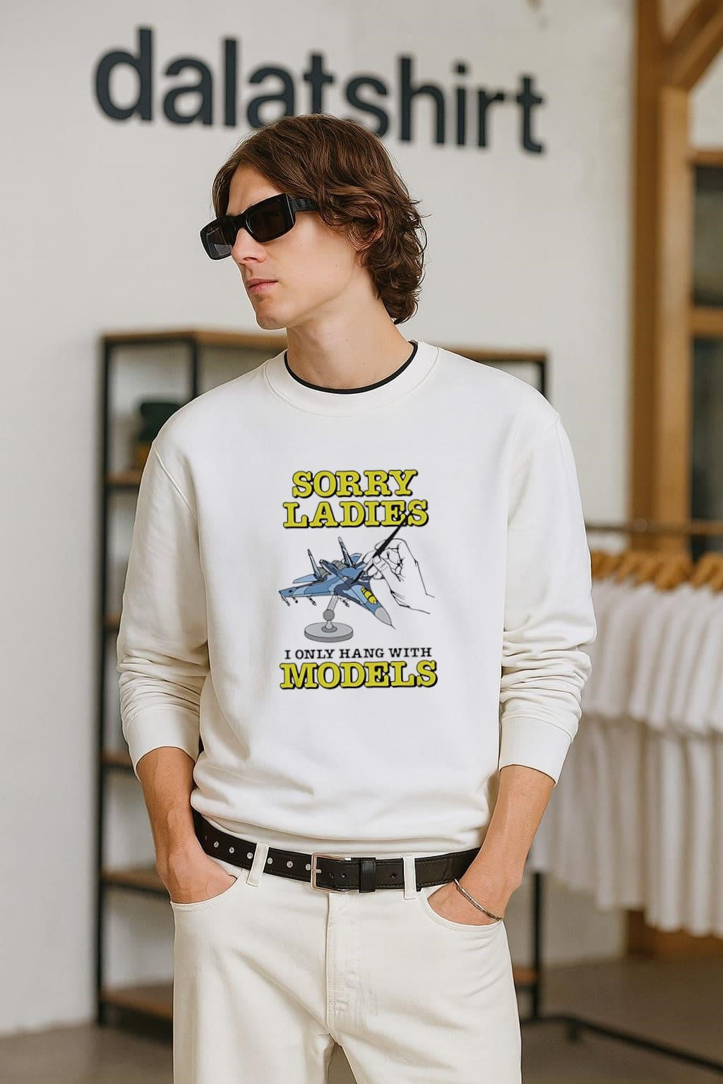 Sorry Ladies I Only Hang With Models Jet Airplane shirt