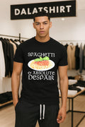 Spaghetti and Absolute Despair basil pasta food meme shirt