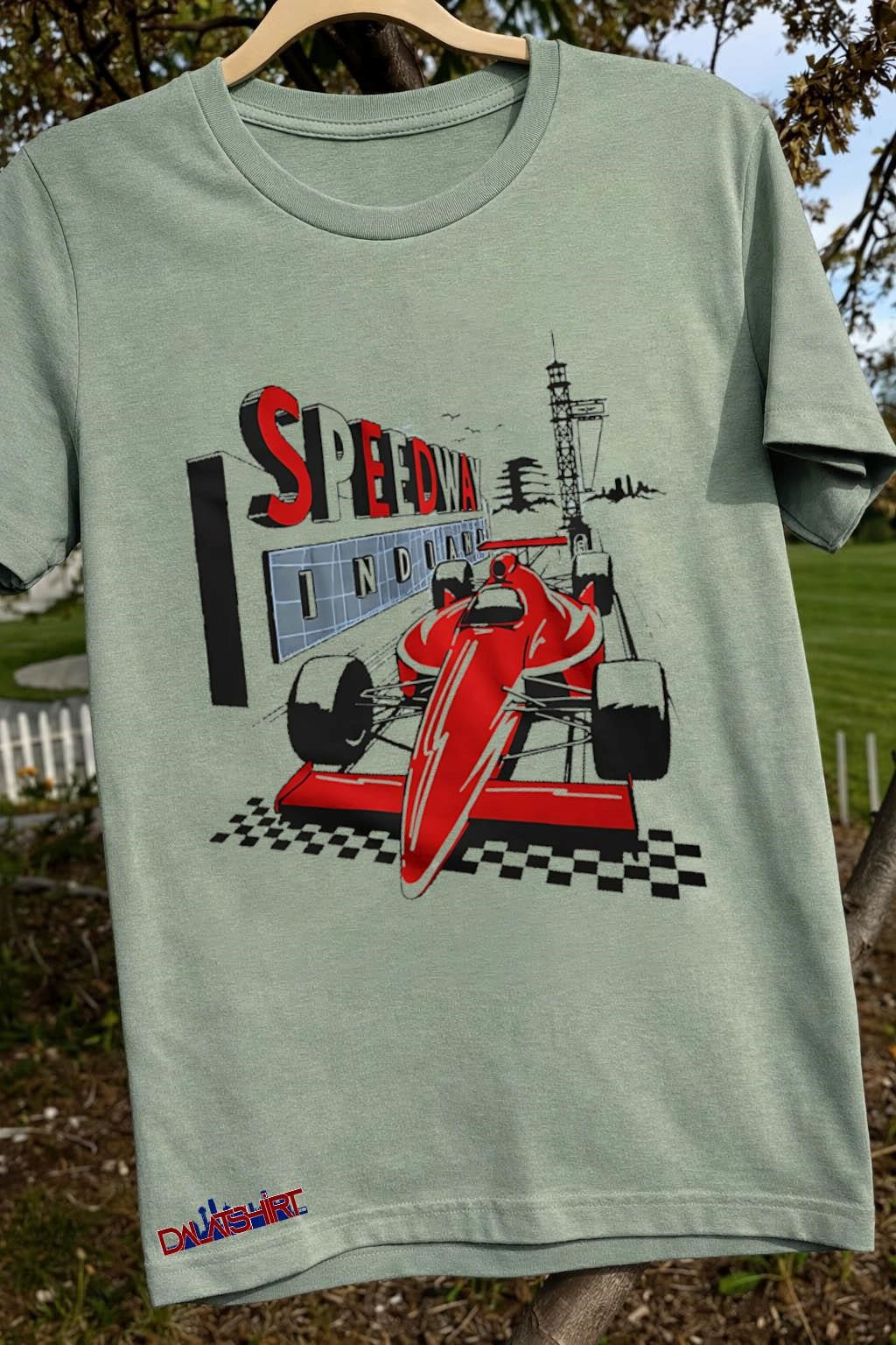 Speedway Indiana Red Racing Car shirt