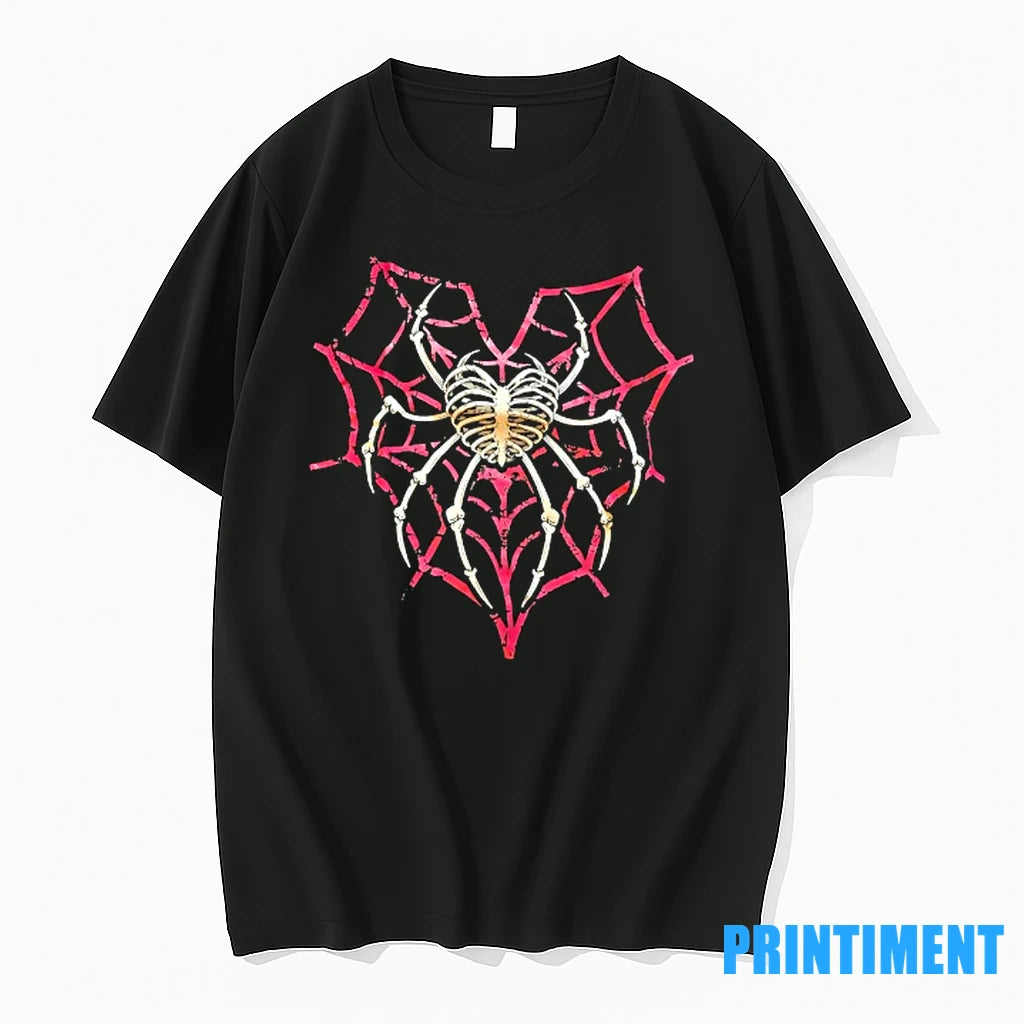 Spider Web Skeleton Tshirts Sweater