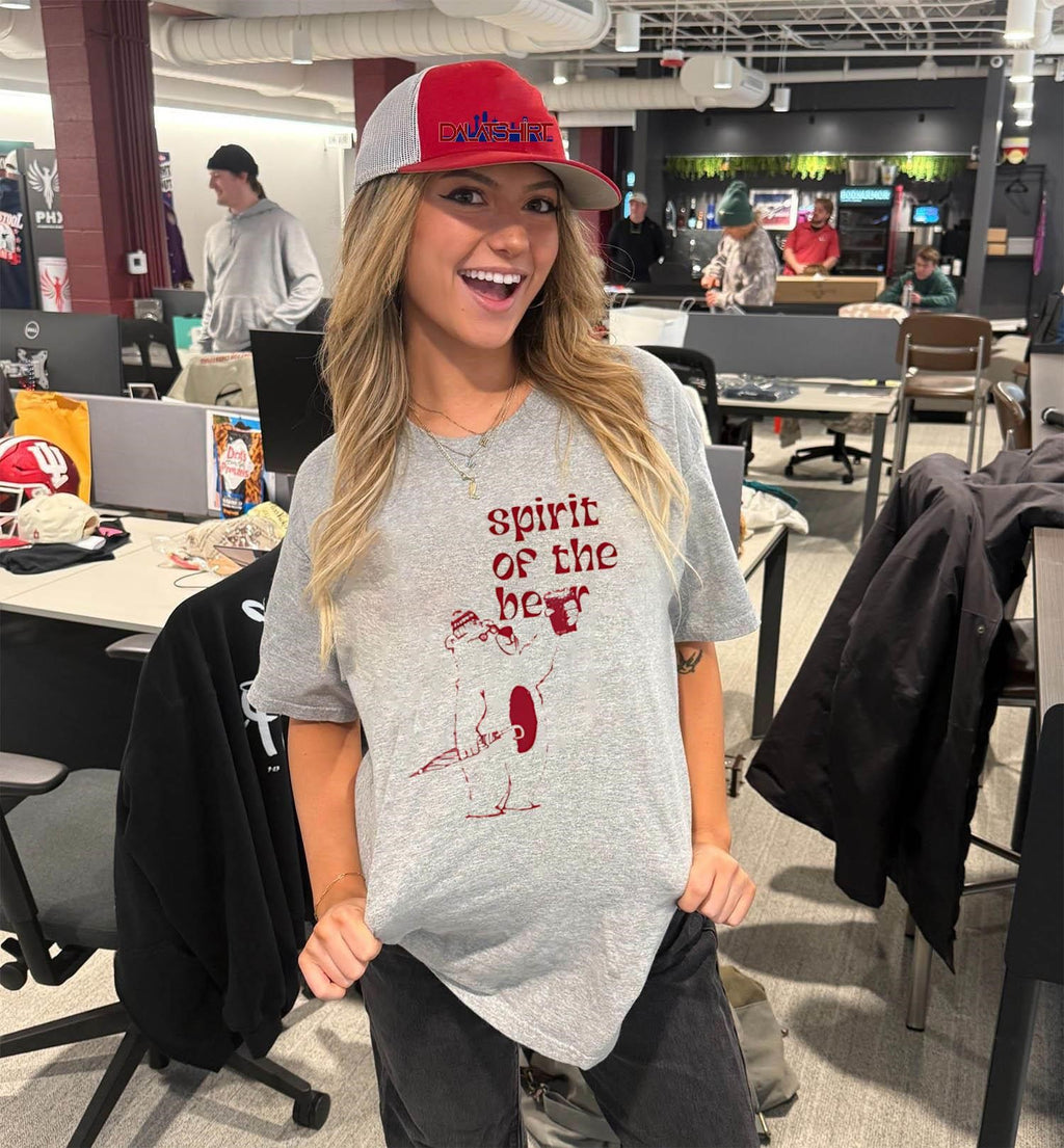 Spirit Of The Beer Polar Bear Wearing Beanie Drinking shirt
