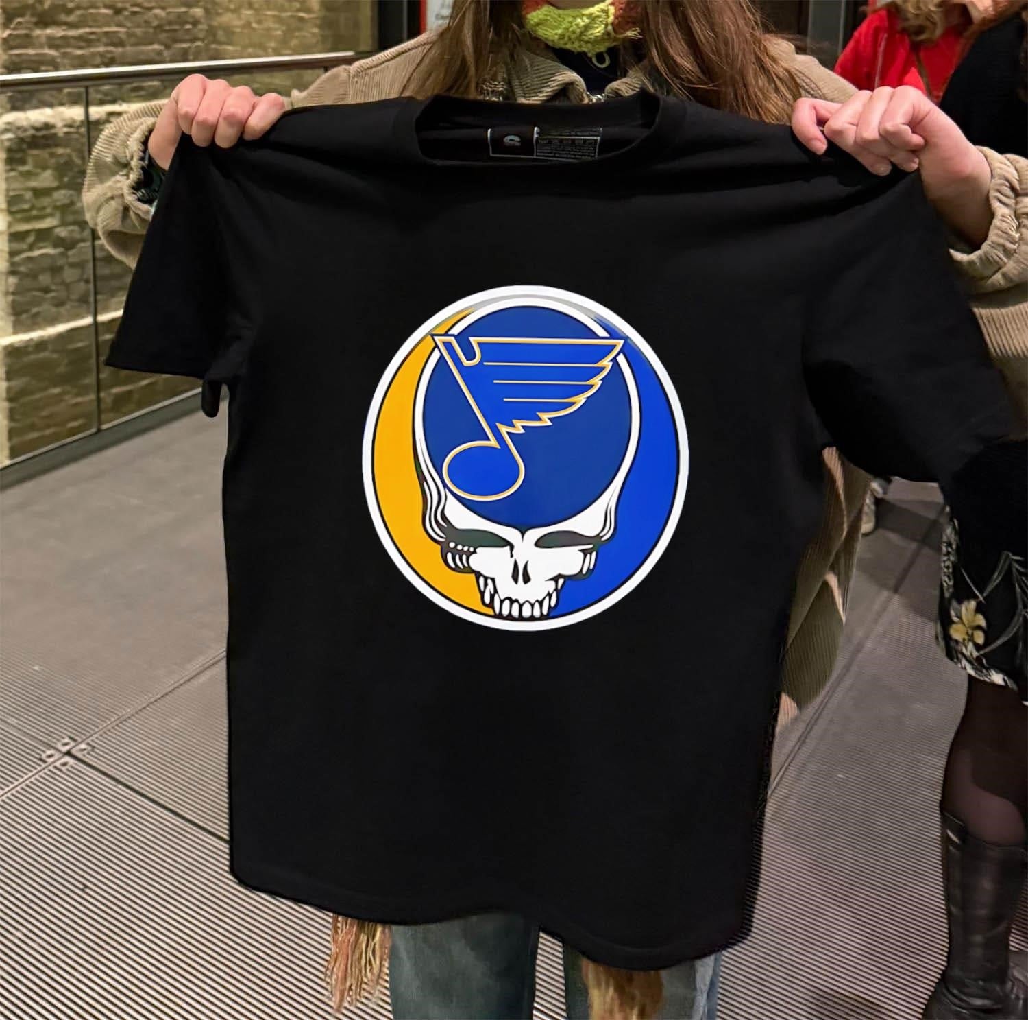St. Louis Blues Grateful Dead Skull shirt