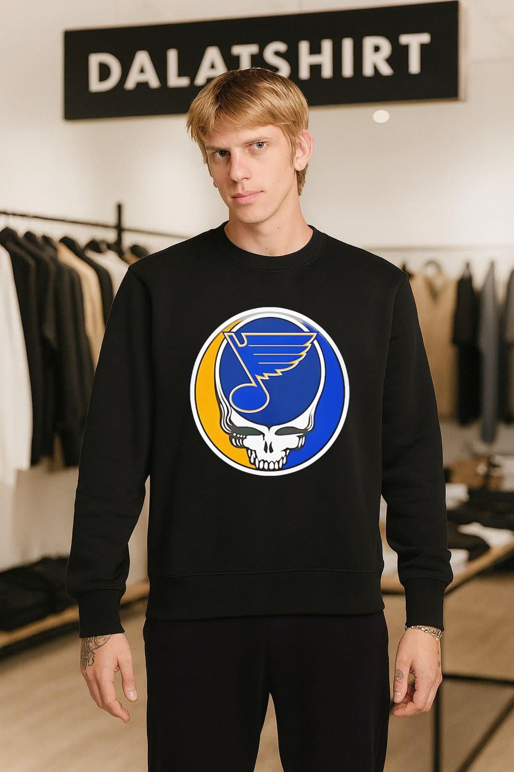 St. Louis Blues Grateful Dead Skull shirt