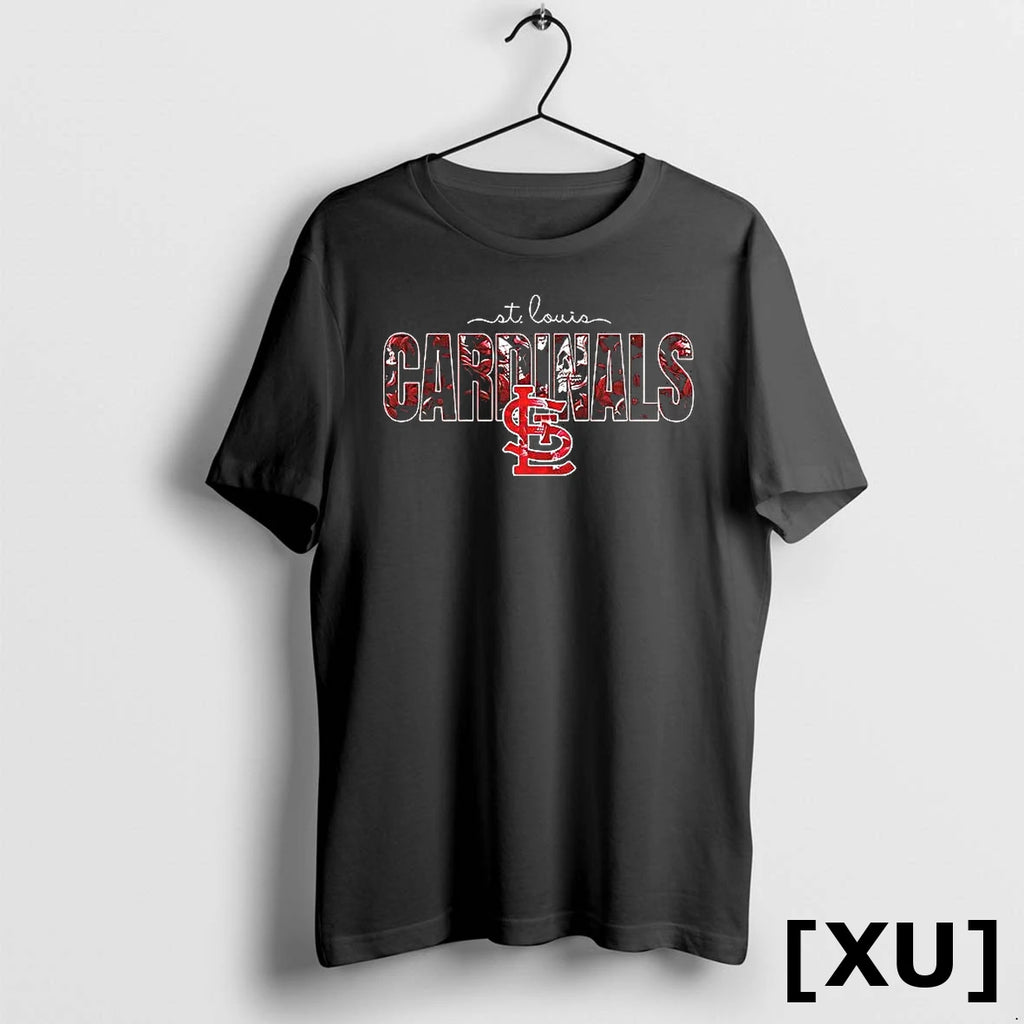 St Louis Cardinals Skulls Floral Graphic Baseball Tshirts Sweater