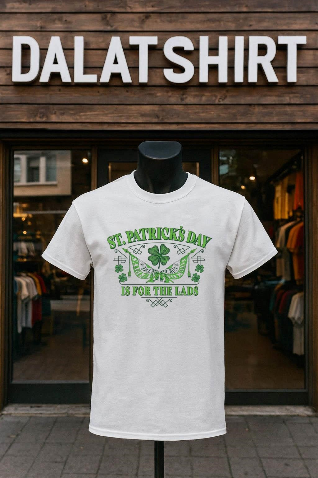 St. Patrick’s Day Is For The Lads shamrock flags shirt