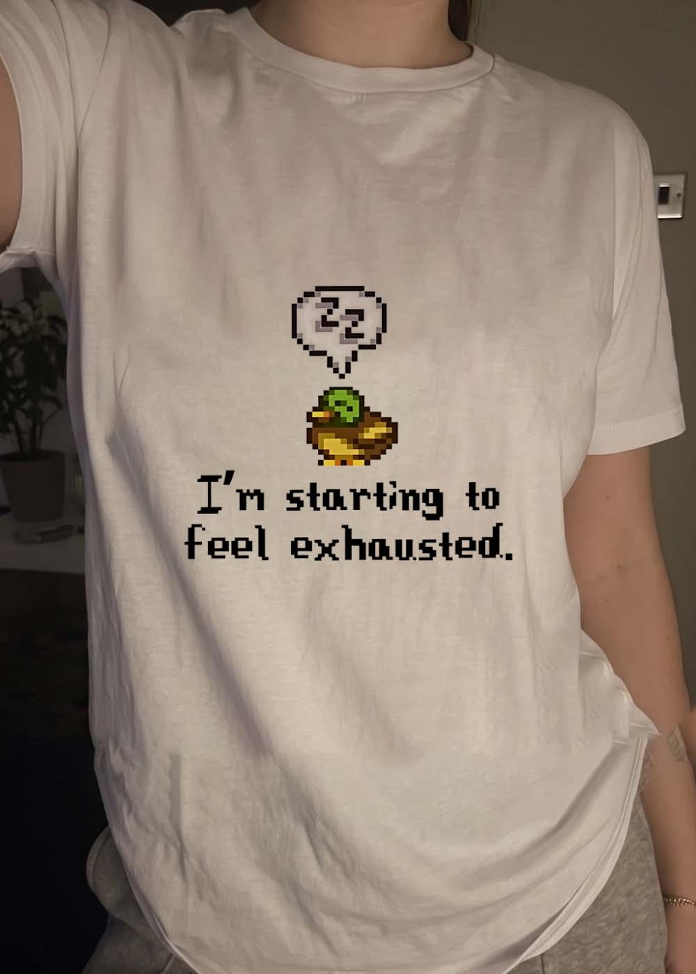 Stardew Valley Duck I’m Starting To Feel Exhausted shirt