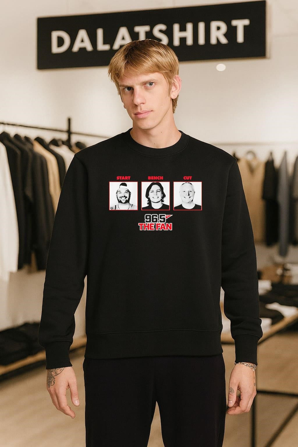 Start Bench Cut 96.5 The Fan Sports Radio Personalities Graphic shirt shirt