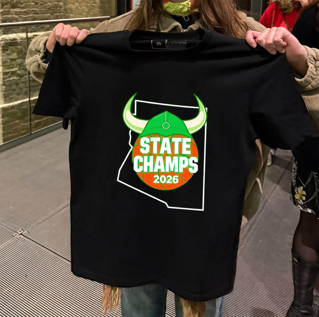 State Champs 2026 Arizona Basketball Viking Helmet shirt