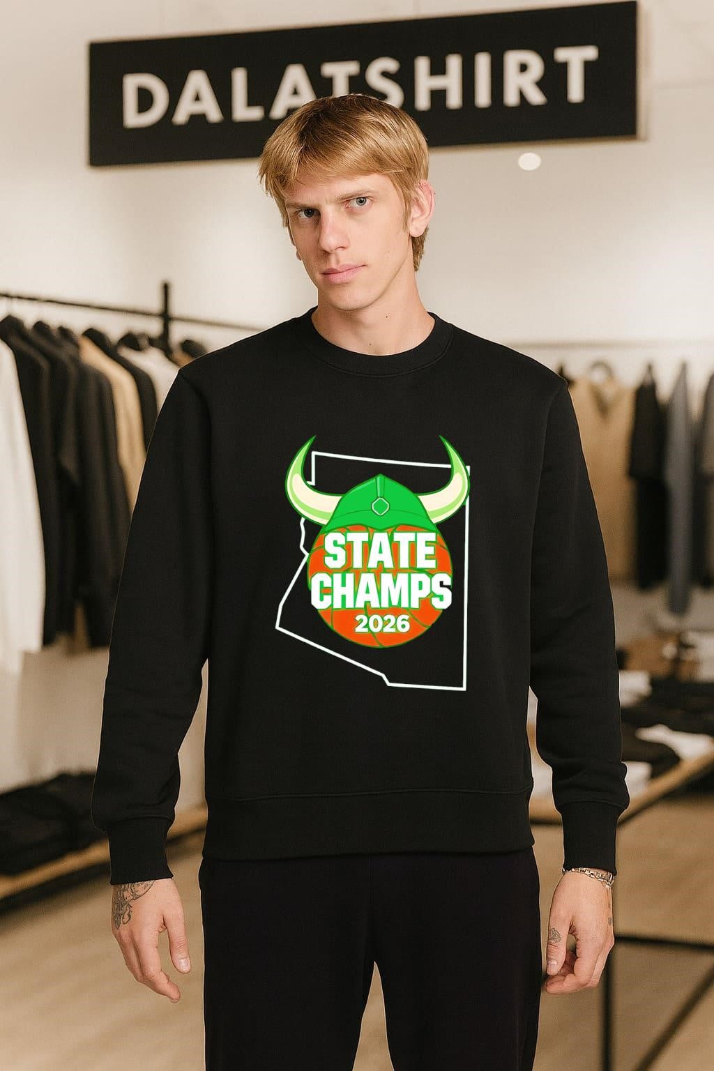 State Champs 2026 Arizona Basketball Viking Helmet shirt