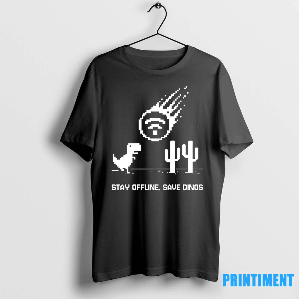 Stay Offline Save Dinos Tshirts Sweater