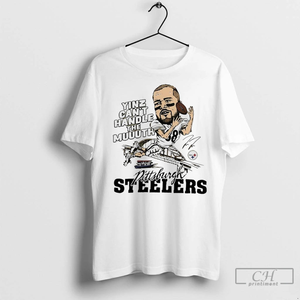 Steelers Pat Freiermuth Yinz Cant Handle The Muuuth Signature T Shirts