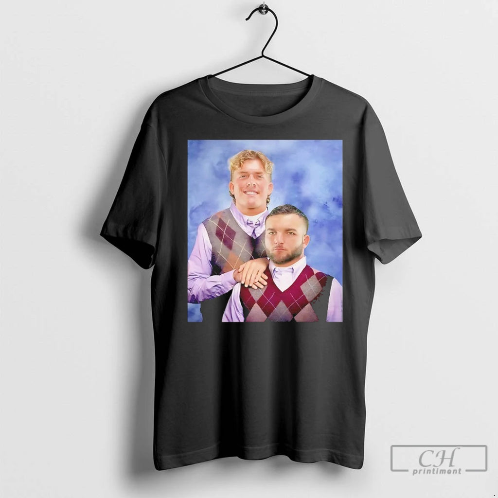 Step Brothers Giants Jaxson Dart And Cam Skattebo T Shirts