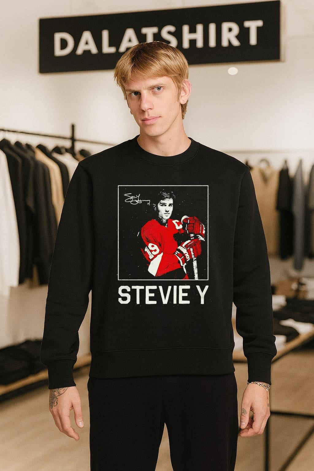 Stevie Y 19 Steve Yzerman Hockey Player Signature Vintage shirt