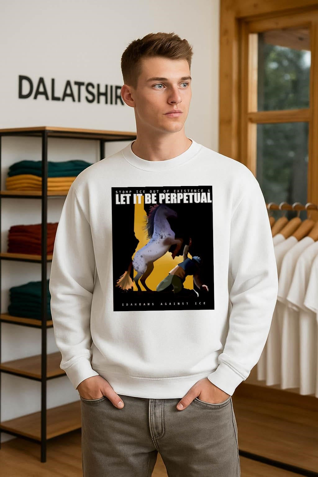 Stomp Ice Out of Existence Idahoans Against Ice Horse shirt